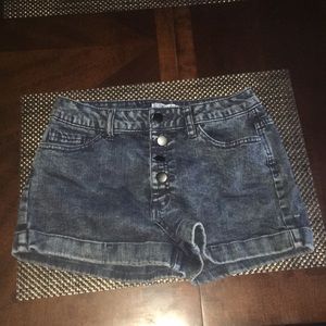 FOREVER 21 Dark Wash Jean Shorts
